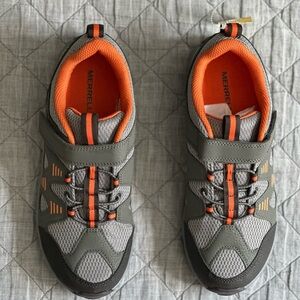 Merrell Charcoal and Tangerine Trail Sneakers